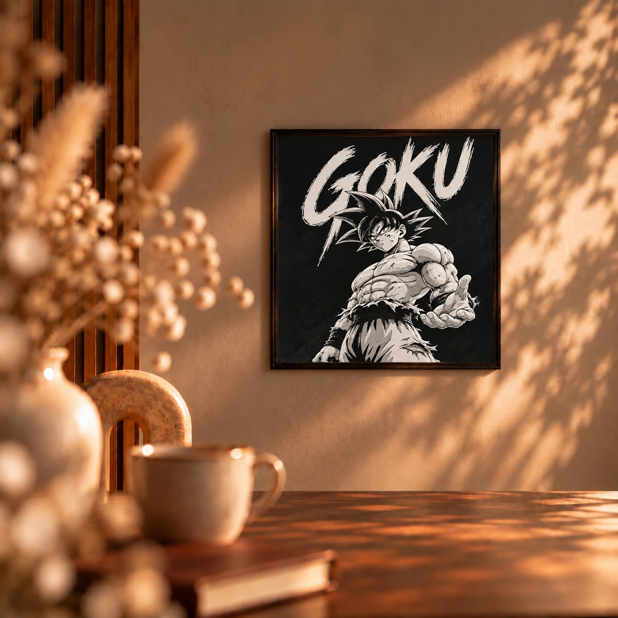 Tablou Goku Text